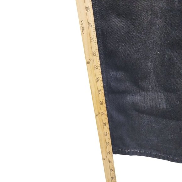 Levis 505 Mens Straight Leg Jeans W34 L34 Black Denim - Picture 10 of 11